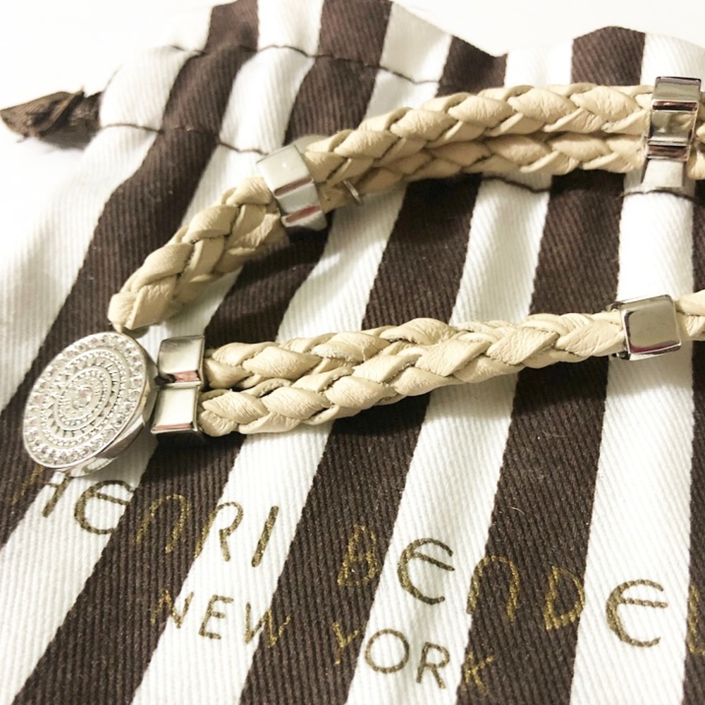 Henri Bendel Leather Braided Bracelet